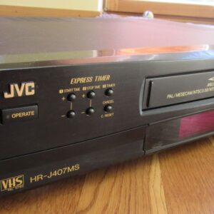 jvc HR-j407MS Recorder Editor Cassette Vintage Black Accessories included Remote