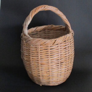 Vintage Women Storage Handmade Big Basket Primitive straw Woven Wicker