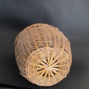 Vintage Women Storage Handmade Big Basket Primitive straw Woven Wicker