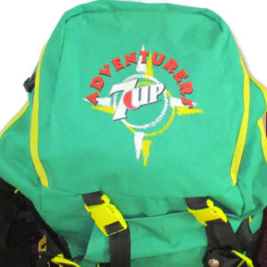 Seven Up Vintage Large Backpackers Adventures Traveler Camping FREE SHIPPING