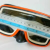 ⁦Vintage Rubber Diving Mask Swimming Goggles Mask Oval Glass Goggle Adjustable⁩ - الصورة ⁦6⁩