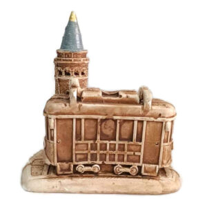 Galata Tower  Famous landmark Metro Istanbul Taksim Square Carved Figurine Decor