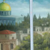 ⁦The Church of Holy Sepulcher Al-Aqsa Mosque Jerusalem Rare Artistic Painting Oil⁩ - الصورة ⁦4⁩