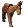 ⁦Vintage Figurine Wooden Donkey Egypt Hand-Carved Home Decor Statue Sculptures⁩ - الصورة ⁦6⁩