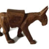 ⁦Vintage Figurine Wooden Donkey Egypt Hand-Carved Home Decor Statue Sculptures⁩ - الصورة ⁦2⁩