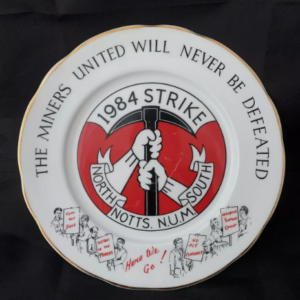 Vintage Plate RARE 1984 Notts Miners Strike Ltd Ed Bone China Commemorative