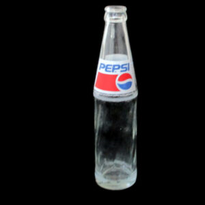 Vintage Pepsi Cola Glass Bottle Two Pint 16 oz Glass Swirl Soda