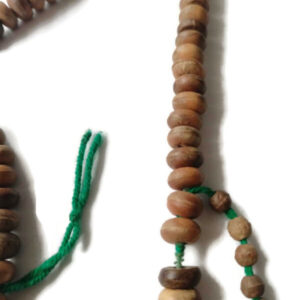 Antique Rare Old Handcrafted Natural wood Tasbih Prayer Beads Free Shipping