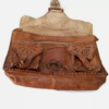 ⁦Rare Antique Leather Clothing Messenger Bag Stamped Super Handmade Free Shipping⁩ - الصورة ⁦6⁩